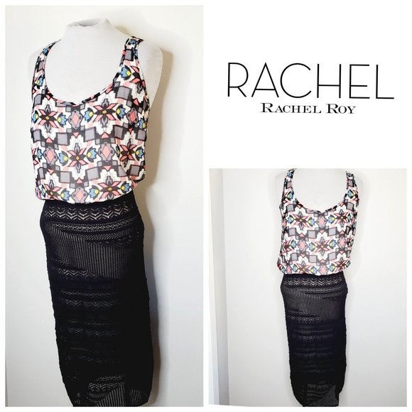 RACHEL Rachel Roy Dresses & Skirts - RACHEL ROY Crochet Boho Midi Dress